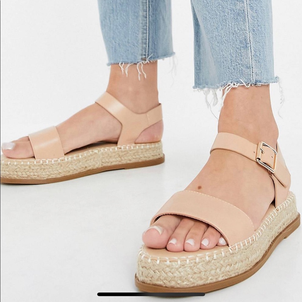 Truffle Collection flatform espadrille sandal.